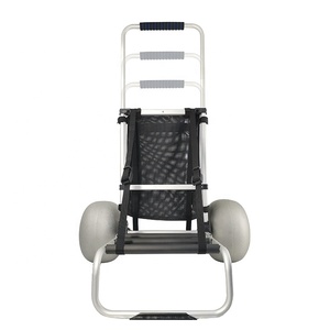 Gros pneu aluminium utilitaire pêche pliant ballon roues chariot de plage pour plage Camping - Product Image 3