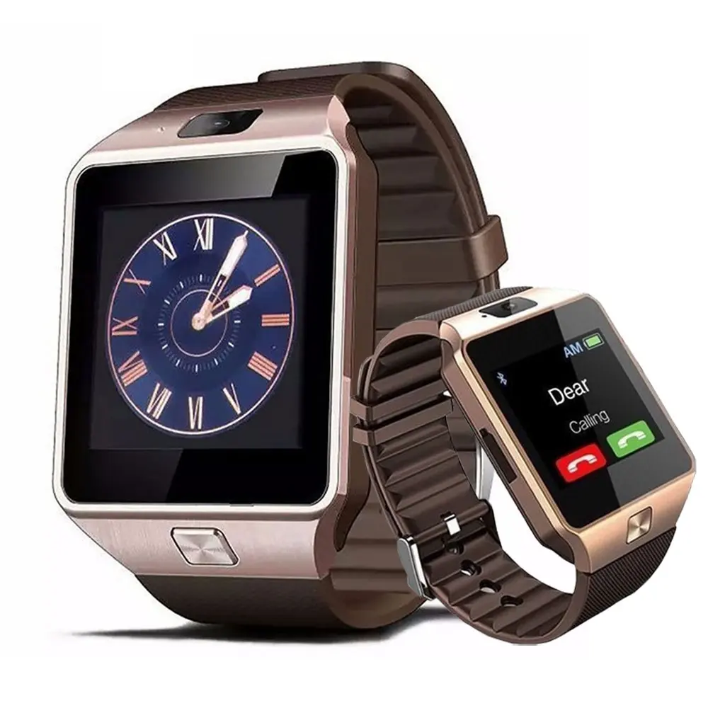DZ09 Android smart watch touch screen Sim Card with camera GPS navigation wristwatches for samsung s20