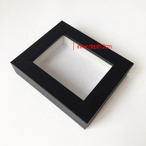 Ücretsiz örnek 3X4 5X7 6x8 8x10 inç 2Cm derinlik gölge kutusu gerçek cam ön beyaz ve siyah 3Cm derin gölge kutusu çerçeveleri - Product Image 4