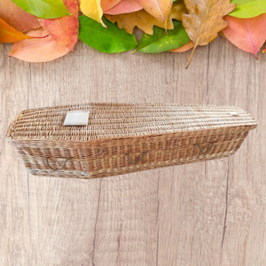 Эко под заказ, натуральный ротанговый бамбуковый Плетеный гроб из морских водорослей, похоронный гроб, корзина, гробы - Product Image 2