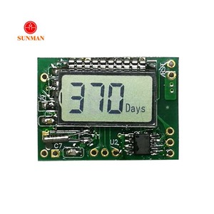 Low consumo digital digital hourmeter count mini 7 segmento tn display pin time day lcd counter