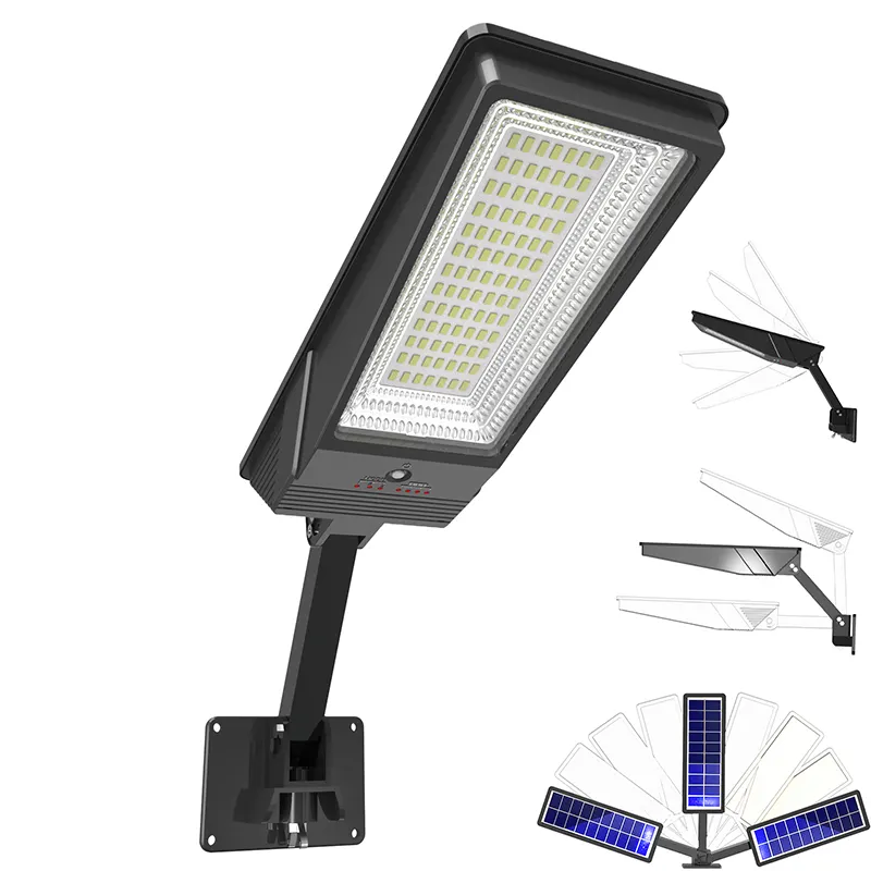 Easy Power IP65 Waterproof Outdoor Solar Rechargeable Motion Sensor LED Street Light Wireless Garden Wall Lamp