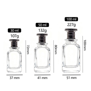 Chất Lượng Cao Sương 30Ml 50Ml 100Ml Chai Nước Hoa Sang Trọng Thanh Lịch Tùy Chỉnh Thủy Tinh Vuông Chai Nước Hoa - Product Image 6