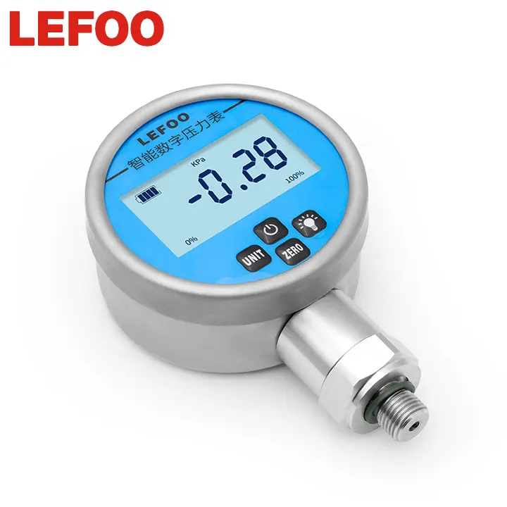 LEFOO – jauge de pression d'oxygène de l'eau avec affichage numérique LCD portable alimenté par batterie