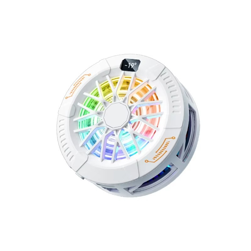 White with digital display