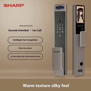 Sharp S5 Cat Eye khóa kỹ thuật số lớn 3D mặt cọ vân tay mật khẩu Hợp kim nhôm khóa chống trộm gỗ Kết nối Wifi - Product Image 2
