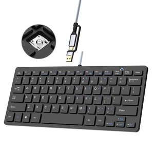 Buen precio 78 teclas de tijeras teclado con cable para computadora tableta