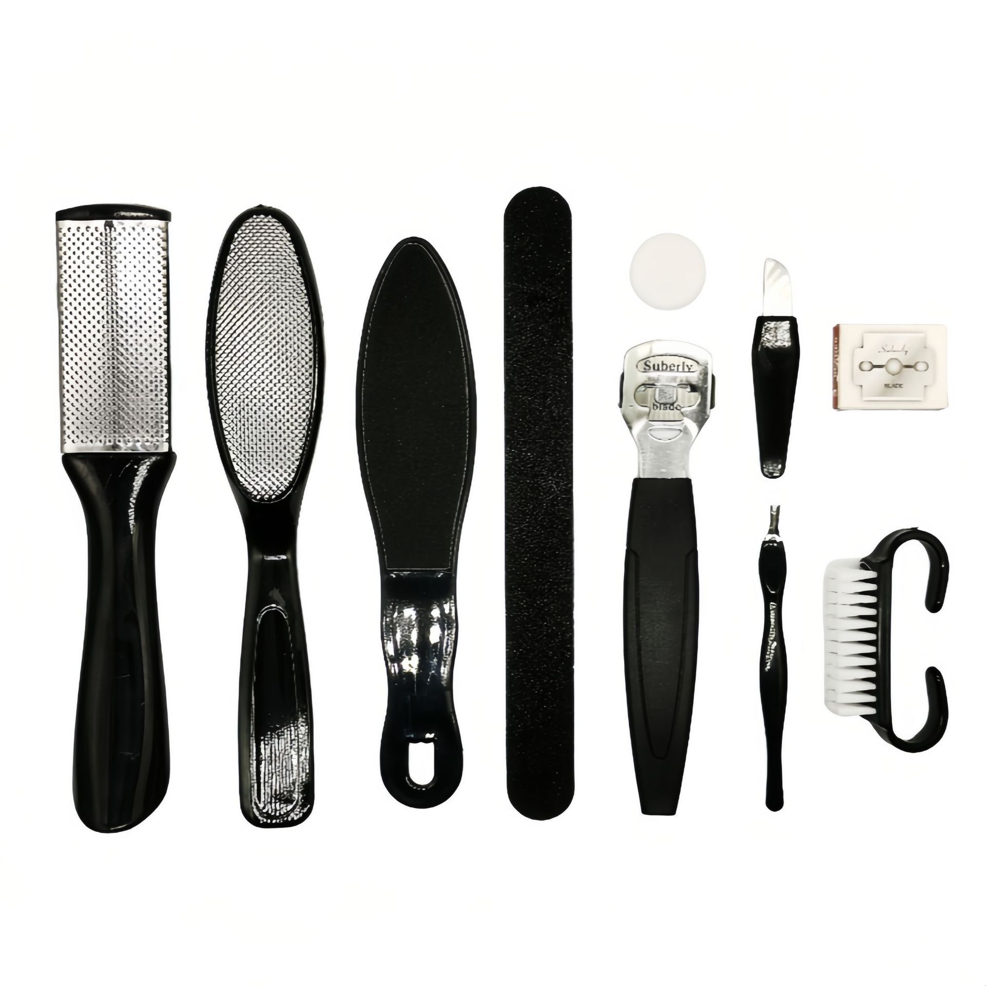 black 10-Piece Set Packed in OPP Bags