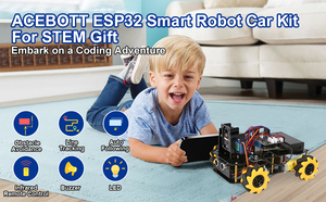 ACEBOTT stelo per bambini giocattolo educativo ESP32 IoT WiFi Starter Smart Camera Robot auto Kit robotico per l'istruzione Arduino - Product Image 3