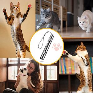 Tragbare USB-Taschenlampe 3 Led Laser-Pointer Stift Licht Katze Laser-Spielzeug Trainingswerkzeug Haustier-Laserlicht mit 5 Mustern - Product Image 5