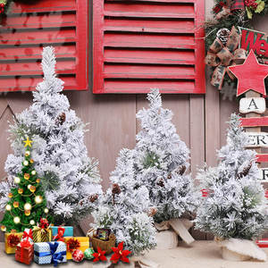 Noel ağaçları küçük boyutlu karla kaplı yılbaşı ağacı süsleri noel ağaçları - Product Image 5