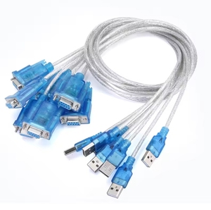 白色0.8M USB 2.0至RS232串行DB9计算机母适配器转换器电缆 - Product Image 3