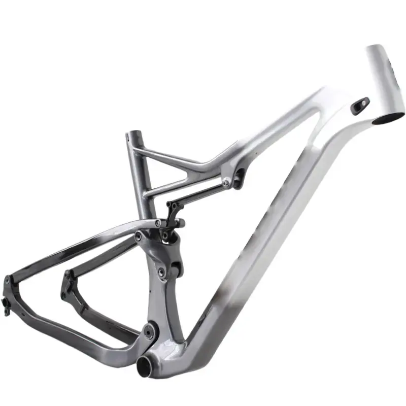Marco de bicicleta Xc DE SUSPENSIÓN COMPLETA de diseño personalizado 2024, modelo de eje pasante, marco de bicicleta, suspensión de carbono, marco de bicicleta de carbono chino T800