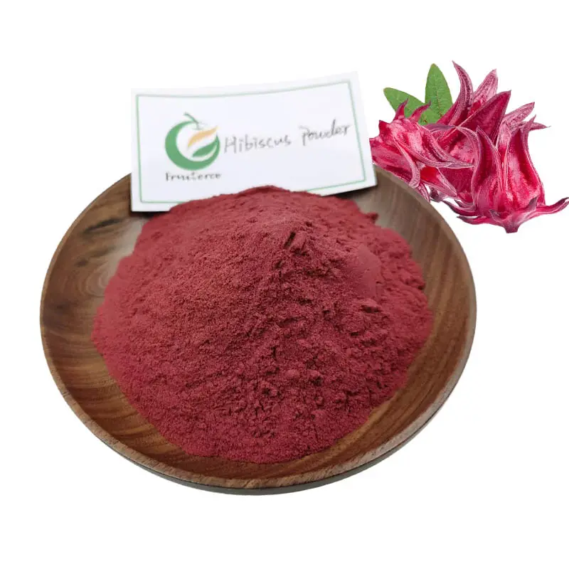 Etiqueta privada 100% Natural Soluble en agua Roselle Hibiscus Flower Powder Hibiscus Powder