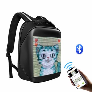 Zaino a LED con controllo App, Cool DIY Pixel Art animazione moda programmazione zaino per Laptop, regalo unico per borsa da uomo e donna
