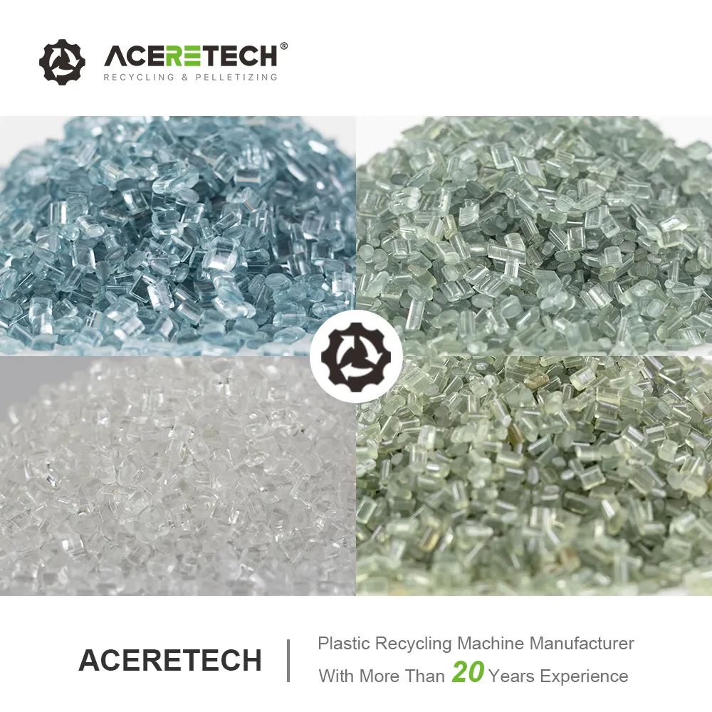Hohe Ausgabe Abfall Kunststoff PVB-Folien/Flocken Recycling wiederverwertetes Kunststoff Pellets Herstellungsmaschinen ACS-H500/100