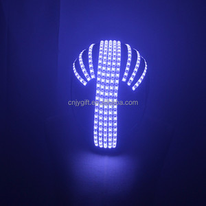 Programmierter lichte mit tieren der Helm DJ Headgear Light Emitting Helm Bühnen kostüm Zubehör Bar KTV Punk Mask LED Light Helm