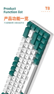 键盘60% 60% Rgb发光二极管背光蓝牙机械键盘游戏时尚RGB背光光学机械键盘 - Product Image 4