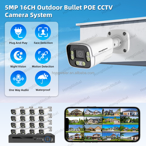 HongGlobal 5MP IP Network Video Recorder POE Outdoor Home Wireless 16 Channel NVR Cámara Kit Surveil Security CCTV Camera System - Product Image 2