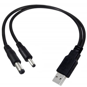 สาย USB 2-in-1เป็น DC 3.5*1.35/5.5*2.1มม. ยาว0.3ม. ทำจาก PVC มีประกัน12เดือน - Product Image 5