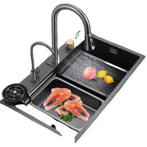 İsteğe bağlı aksesuarları özelleştirmek fonksiyonu mutfak lavabo çok fonksiyonlu paslanmaz çelik lavabo - Product Image 5