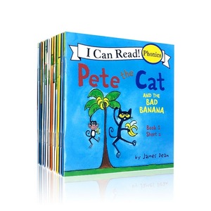 12 kitap Cat kedi ben İngilizce resim öğrenme Phonics okuyabilir hikaye kitabı çocuklar CVC kelimeler kısa sesli harf uzun sesli kelime - Product Image 1