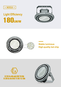 Led patlamaya dayanıklı ışık yüksek defne patlamaya dayanıklı Led ışık 3 yıl garanti 60w-200w Ip65 70 Exd Iic T6 Gb sarı gri lamba - Product Image 3