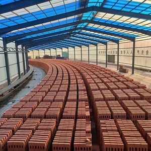 隧道砖窑烧红色混凝土砌体单元大型自动粘土砖挤出机设备生产线