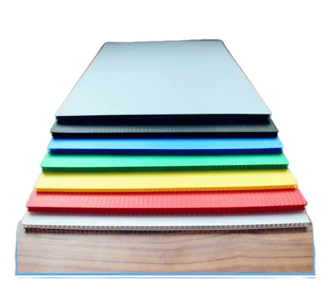 Factory price PP Hollow Corrugated PLATE DIFFERENT color corrugated plastic sheet for printing