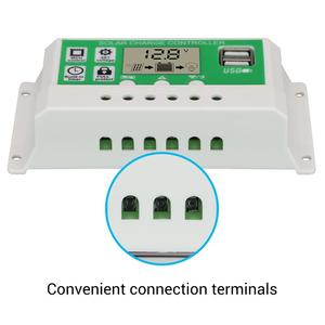 Disponibile regolatore di carica solare con batteria al litio 10A/20A/30A 12V/24V con Display LCD - Product Image 2