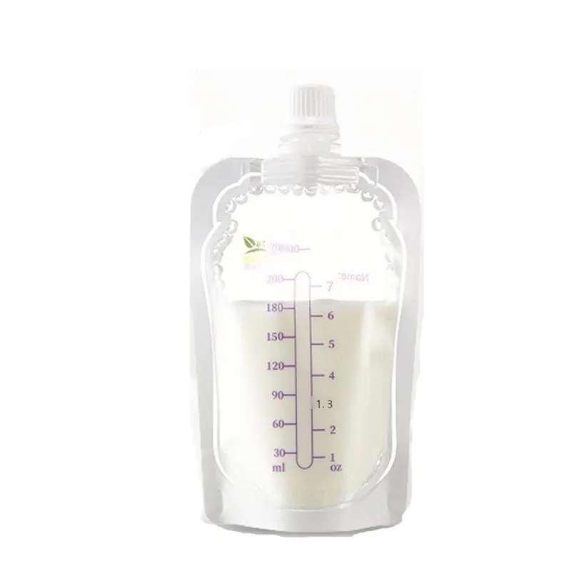 Bestseller tragbare Einweg kann an Brust pumpe Schnuller Milch Aufbewahrung beutel 200ml BPA frei anges ch lossen werden
