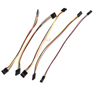 20cm Doppelkopf-Dupont-Leitungs stecker mit Draht überbrückung kabel 2,54mm Abstand 2/3/4/5/6/7/8/9 Pin/P Für Arduino Pin Header - Product Image 4