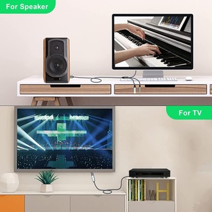 音频电缆8针至RCA立体声电缆插孔至2 RCA音频辅助Y分离器适配器3合1，带USB C和3.5毫米金聚氯乙烯库存 - Product Image 5