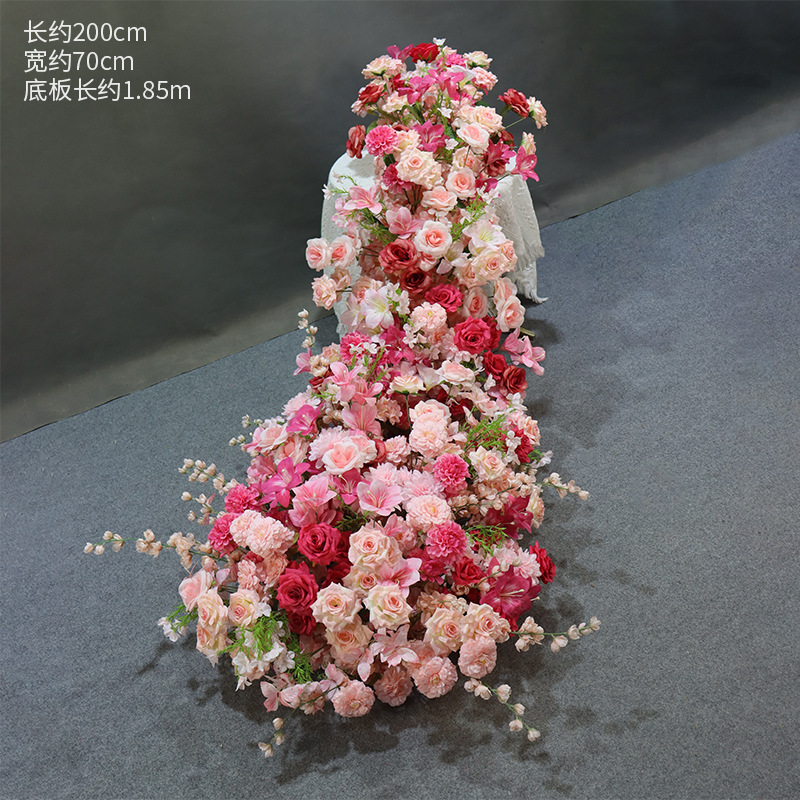 Fleur rose violette rose 200 cm