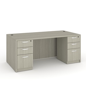 Рабочий стол прямоугольный деревянный с замками - Product Image 1