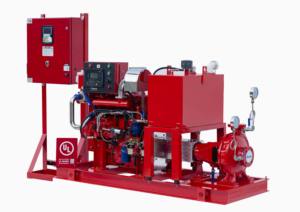 Dieselmotor Aangedreven Brandbestrijdingspomp Met Debietmeter Hoofdontlastklep Afvalkegel En Brandstoftank Reserveonderdelen - Product Image 2