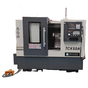 Torno horizontal CNC TCK50A de alta velocidad Máquina herramienta de cama inclinada digital para torneado de metales para procesamiento de metales - Product Image 1