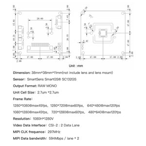Módulo de cámara Jetson Embedded series Xavier NX Raspberry Pi Compute Module - Product Image 4