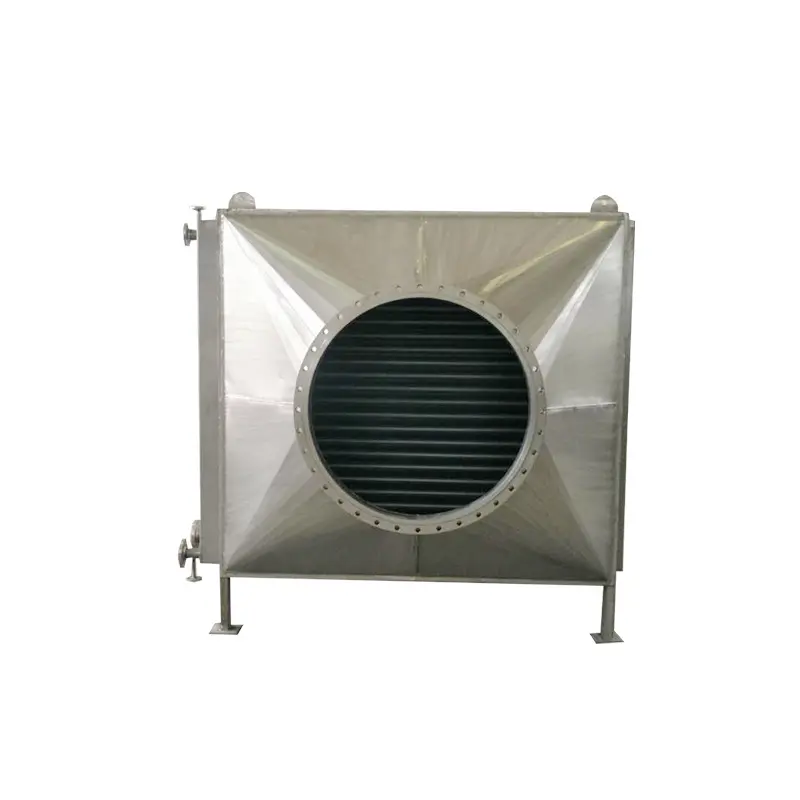 Scambiatore di calore a pompa di calore da fluido ad aria alettato ad alta efficienza scambiatore di calore acqua-aria con ventola