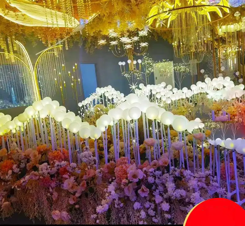 Miguo Wedding Glow Milk White Ball Lamp,Wild Wave Road Guide y hermosa decoración de exhibición en las ventanas del centro comercial