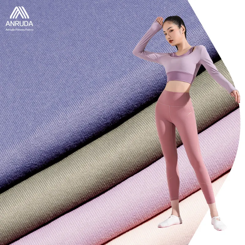 Produttore 4 Way Stretch Dry Fit ATY 87% Nylon cotone-like 13% Spandex Yoga tessuto per abbigliamento sportivo