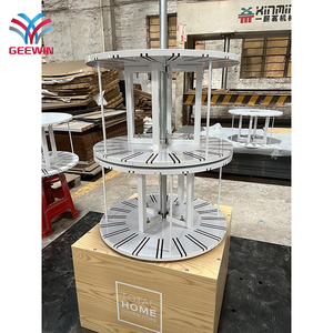 Trang trí gốm tường gạch hiển thị đứng triển lãm thương mại hiển thị giá khảm xoay gạch Mẫu hiển thị sàn giá - Product Image 4