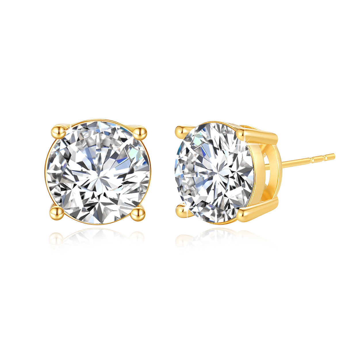 Boucles d'oreilles en or véritable 18 carats