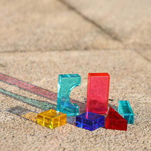 Rompecabezas apilable Arco Iris acrílico cubo personalizado rompecabezas sombra acrílico juego de bloques de construcción para niños pequeños - Product Image 4