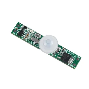 PIR03 DC12V-24V 6A датчик движения PIR с датчиком дневного света-время задержки Регулируемая функция движения Pir для алюминиевого профиля