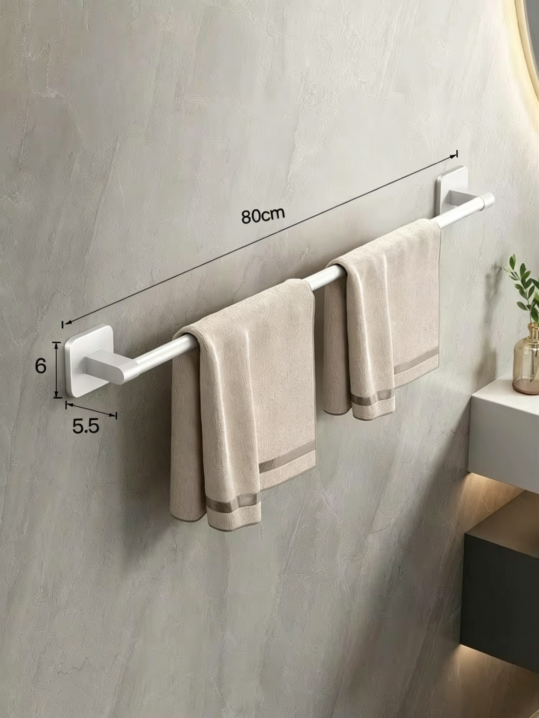 Swan blanc - 80cm tige simple Version standard