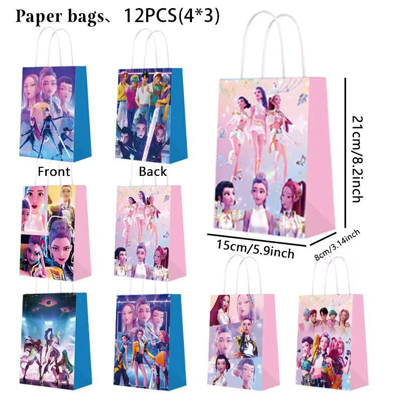 Sac en papier fourre-tout Hunters Guild 12pcs