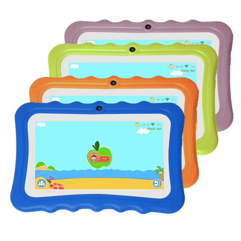 Tableta con funda para niños, 7 pulgadas, 1GB, 16GB, aplicaciones android, descarga gratuita