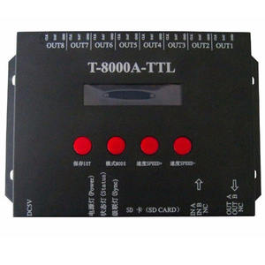 T-8000 SD Card rgb led pixel controller software LEDEdit Full color T-8000A TTL DMX 512 Controller programmabile per strisce luminose a LED - Product Image 2