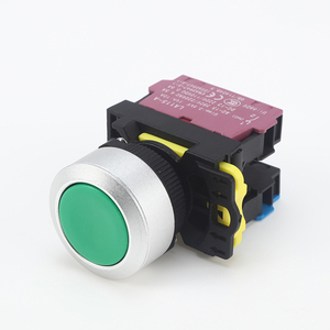 ABILKEEN 22-30MM düz yuvarlak kafa kendinden mandallama/anlık büyük kafa basmalı düğme anahtarı 1NO1NC LED ile Push Button aydınlatmak - Product Image 4